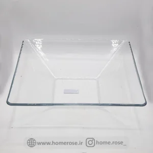 میوه‌خوری شیشه‌ای مربع لیمون 